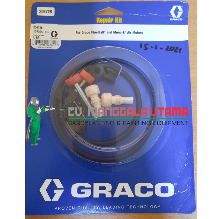 Produk Berkualitas Graco Repair Kit Monark Air Motor 206728