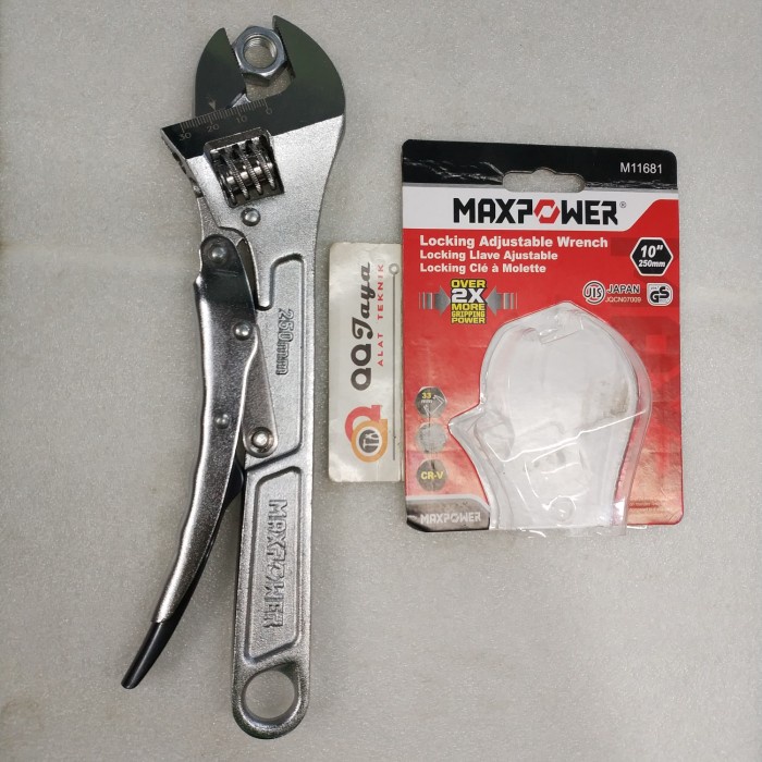Locking adjustable Wrench 10" MAXPOWER - Kunci Inggris vise grip