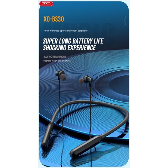 [ans] - XO Sport Neckband Magnetic Bluetooth Earphone Headset w/Micro SD BS30