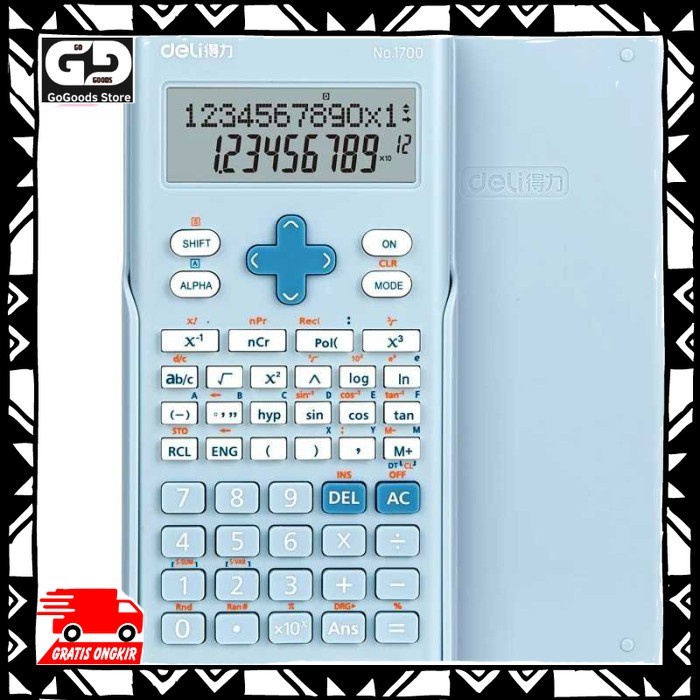 

Jual [READY] Kalkulator Saintifik Deli Elektronik Scientific Calculator LCD Display