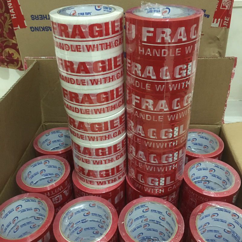 

Lakban Fragile Merah (1 Dus) Murah Merk STAR TAPE