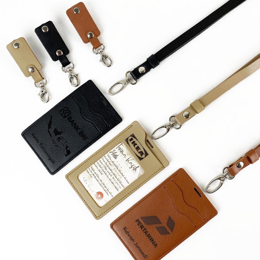 

ID Card Holder MEWAH Name Tag 4 Slot Kartu New Arrival Bisa Custom Laser (DUBLIN)