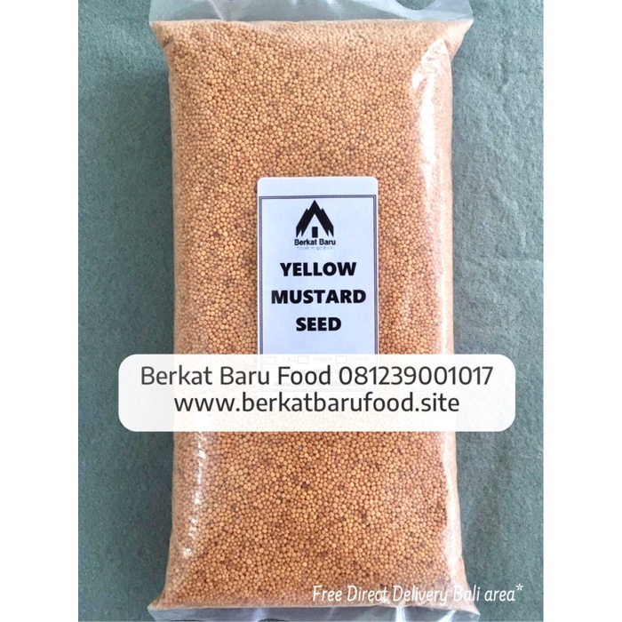 

Yellow Mustard Seeds / Mustard Seed / Biji Sesawi Kuning 500 gram