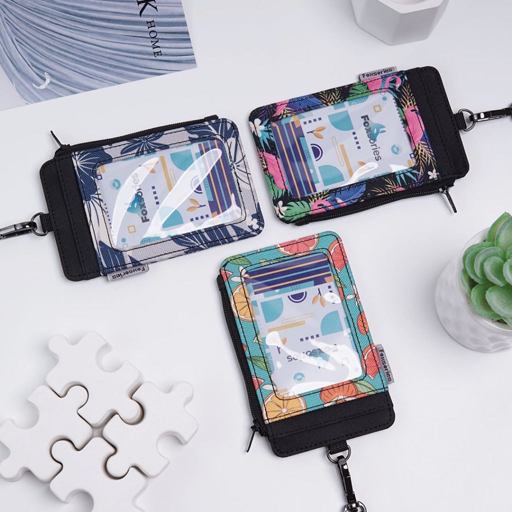 

Foxsories - ID Card Name Tag Zipper Motif 5 Slot