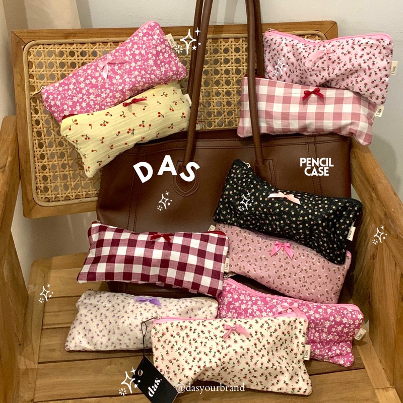 

DAS Pencil Case Kotak Pensil Katun Lembut Maroon