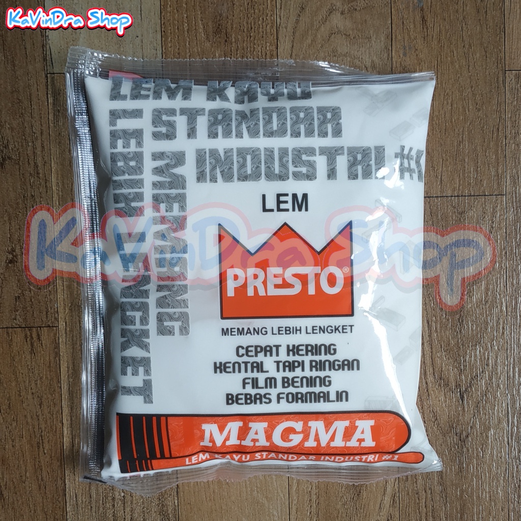 

PRESTO MAGMA Lem Kayu Standar Industri #1 Perkayuan Kemasan Kantong 500gr