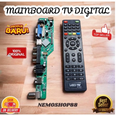 Mainboard TV Digital + Remote TV Universal TV LCD LED