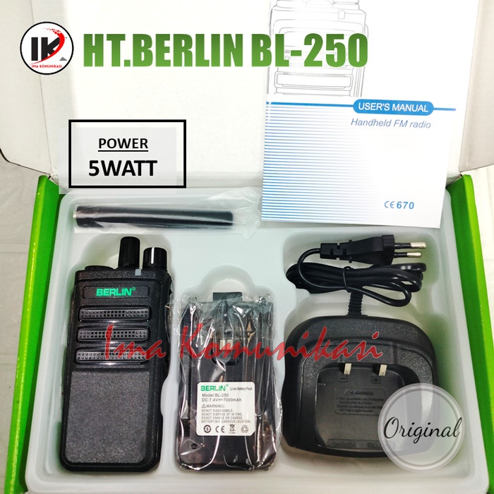 Terpopuler Ht Berlin Bl-250 Bukan Redell Dl-250 Vhf Garansi Resmi