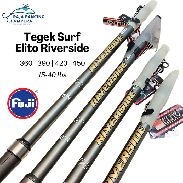Produk Terbaru Joran Surf Elito Riverside Reel Seat & Ring Fuji Alconite Stik Pancing Pasiran Karbon