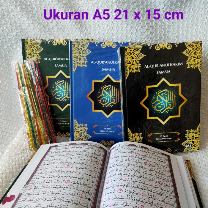 

AL QURAN SAMSIA A5 KHOT UTSMANI AYAT POJOK 15 BARIS 2 WARNA HURUF ARAB BEST SELLER
