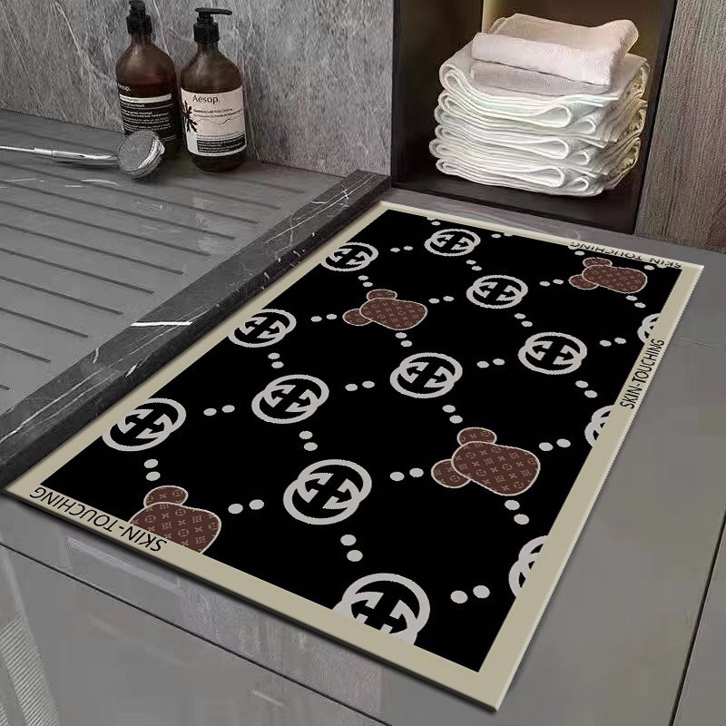 STOK TIPIS Anti Slip Keset Kamar mandi Kaki Diatomite Keset gulung soft Diatomite Mat