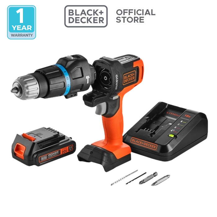 Promo Black & Decker Multi Evo Hammer Drill Head 18/20V Evo185H1