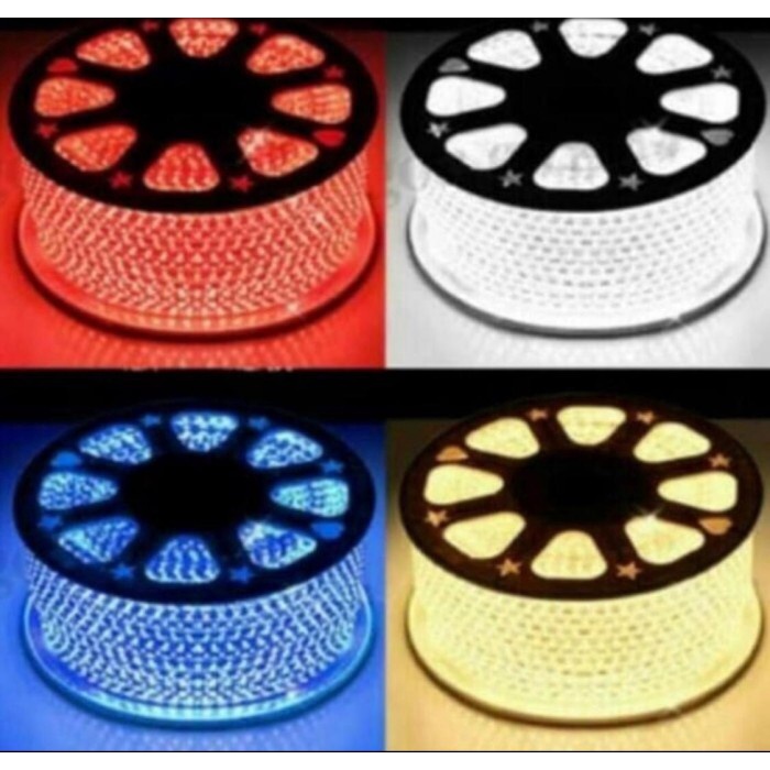 Lampu led strip selang SMD 5050 220v 100m 100 meter lampu led strip