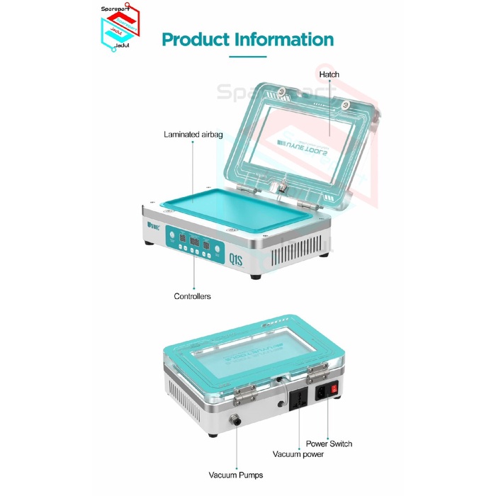 MESIN LAMINATING UYUE Q1S LCD SCREEN LAMINATOR 9inch