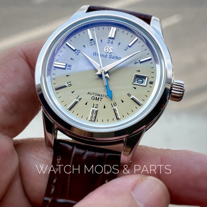 Grand Seiko GS Mod Movement Seiko NH34 GMT Creamy Dial not sbgm221