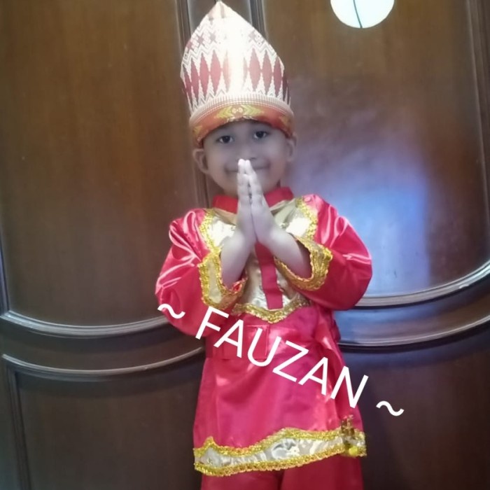 Pakaian adat anak melayu TK & SD // Baju adat melayu // Pakaian melayu