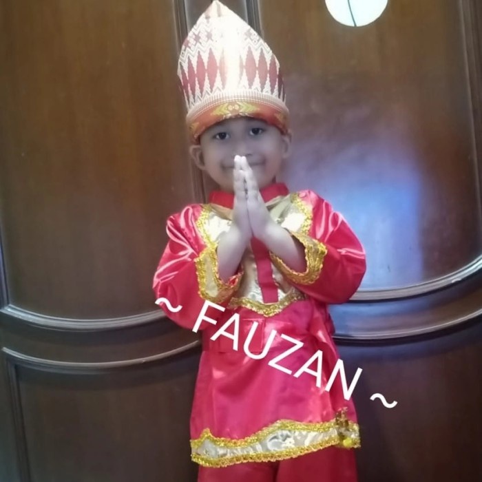 Baju adat melayu TK SD // Baju riau // Pakaian adat anak riau