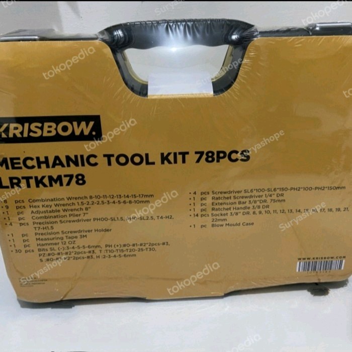 ToolKit Box Set Tool Kit ORIGINAL Krisbow Kotak Perkakas Mekanik