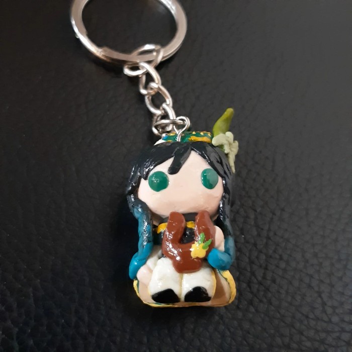 TERJAMIN Gantungan kunci homemade keychain genshin impact venti