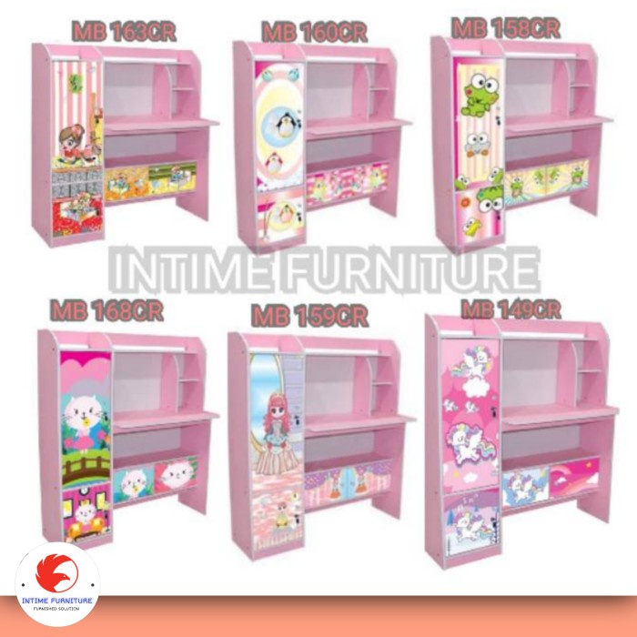 meja belajar anak karakter/perempuan-meja belajar minimalis/kayu *