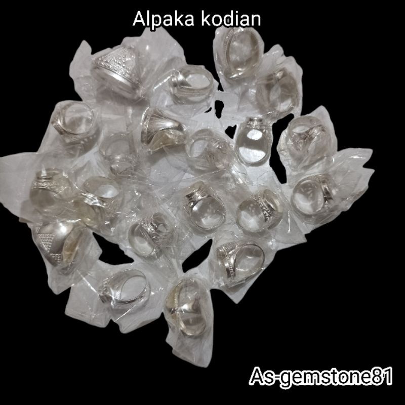 JelitaFash- Emban Ring Cincin [alpaka] kodian