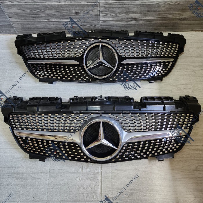 BISA GOSEND GRILL DIAMOND MERCEDES BENS R172 W172 SLK 2011-2015 GRILL W172 SLK-CLASS WITH EMBLEM