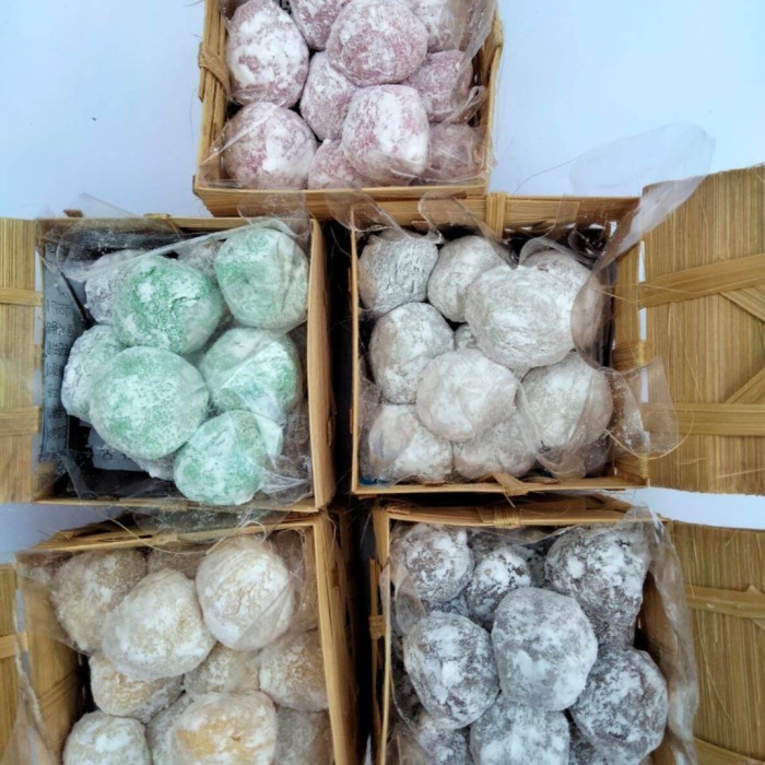 PROMO Mochi Keranjang Kaswari Lampion (5pcs)Moci Pandan Aneka Rasa Khas SMI