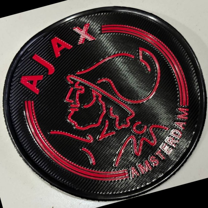 [ PATCH ] LOGO AJAX RUBBER PLAT HEATPRESS 3D TPU LOGO AJAX