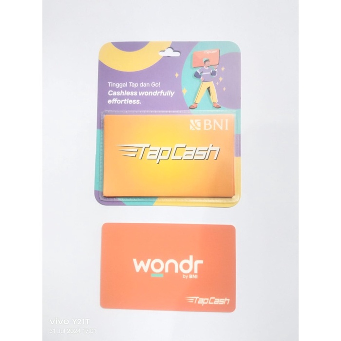LangsungKirim- KARTU TAPCASH BNI ORIGINAL WONDR ASLI BUKAN CUSTOM