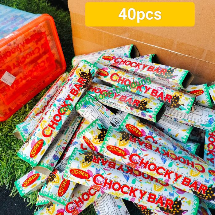 

cokelat Chocky Bar per toples (40pcs) murah stik krispy Camilan Chocolate Cemilan Hitam