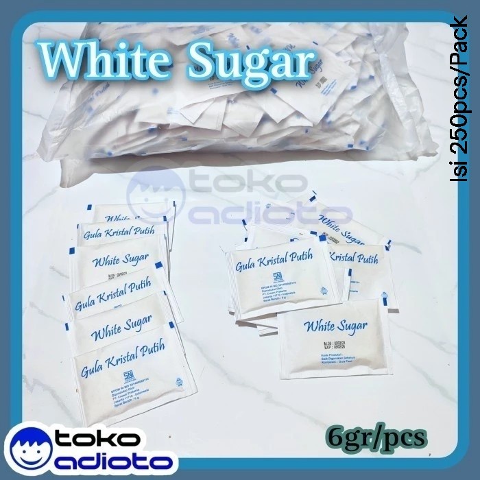 

MURAH Gula Kristal Putih / White Sugar / Gula Putih / Gula Hotel - 8gr