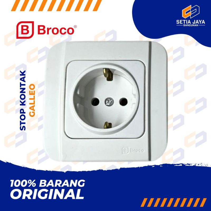 Stop Kontak / Colokan Listrik / Dinding Broco Galleo /Galeo Inbow