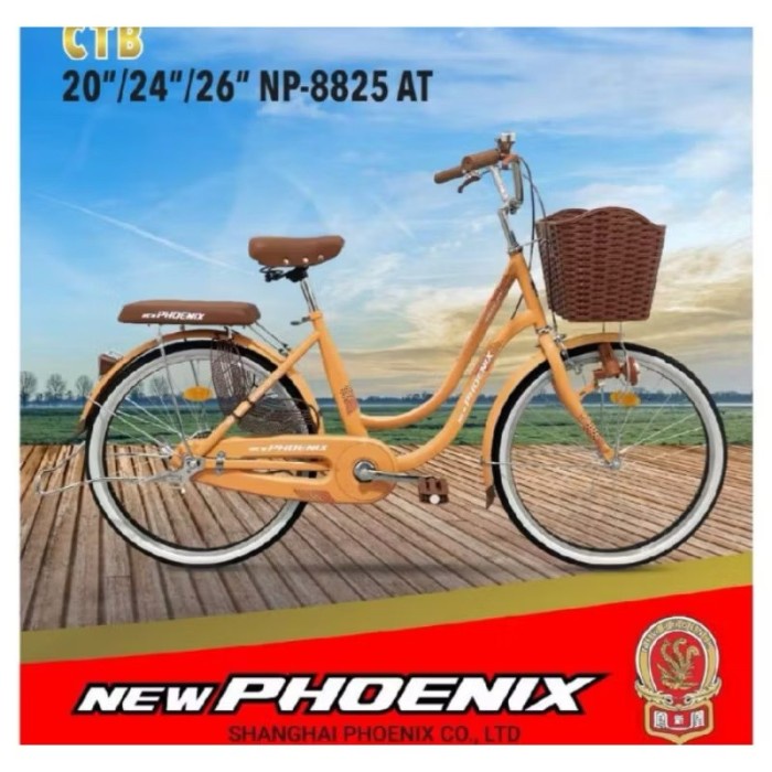 DISKON Sepeda Mini New Phoenix 8825 Ring 26 / Sepeda Keranjang Dewasa