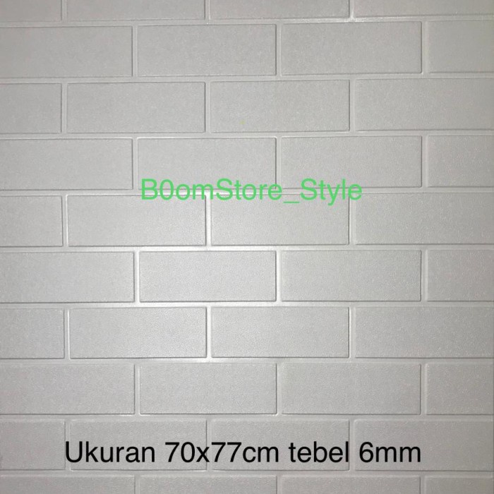 Wallpaper dinding 3D Foam bata motif kulit jeruk tebel 6mm