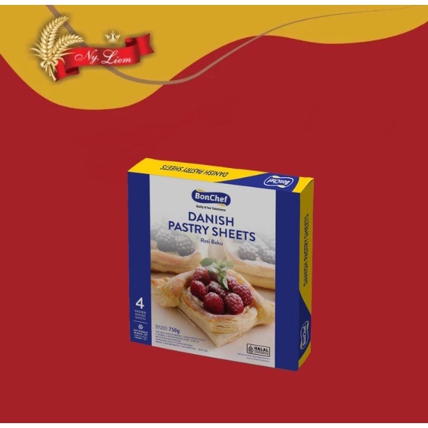 

BON CHEF Danish Pastry Sheet Instant 750 gram (GOJEK/GRAB ONLY)