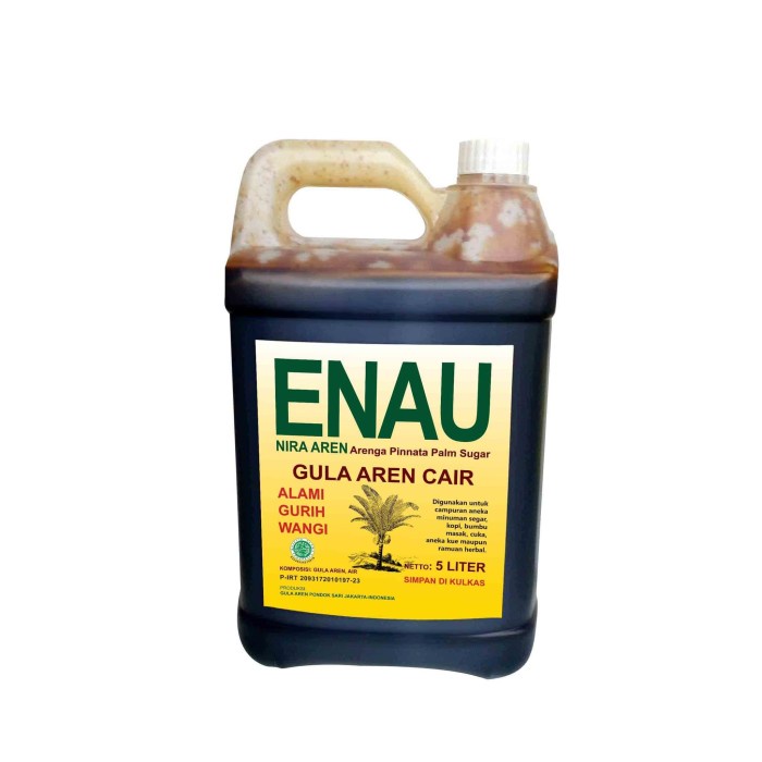 

Gula Aren Cair organik ENAU 100% murni nira Aren kemasan 5 Liter