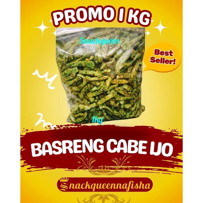 

basreng pedas cabe hijau 1kg Bahan Daun Spices