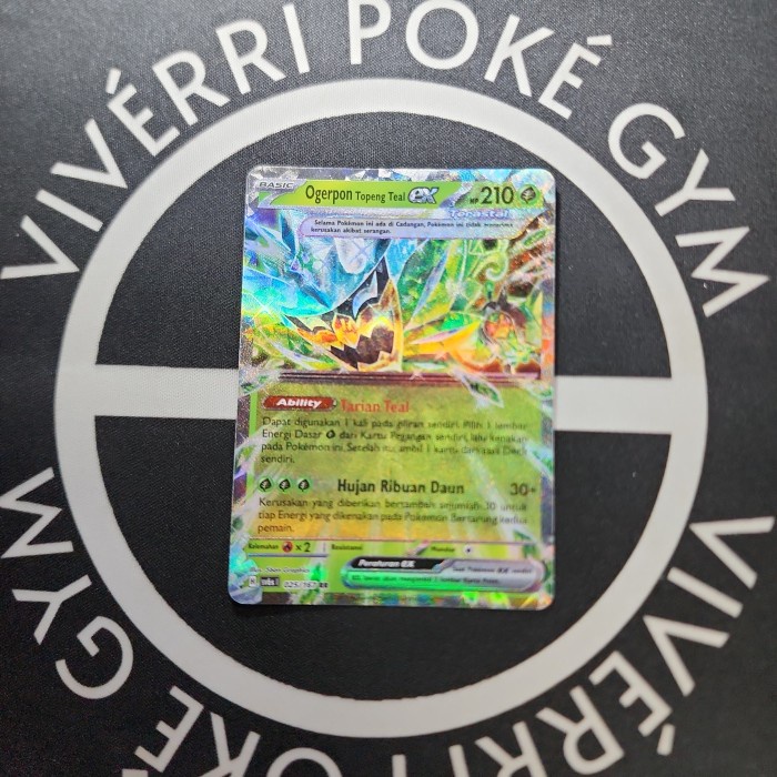 PREMIUM Ogerpon Topeng Teal EX Kartu Pokemon TCG Indonesia