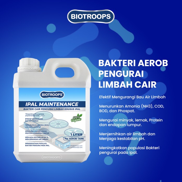 Biotroops aerob bakteri pengurai limbah cair