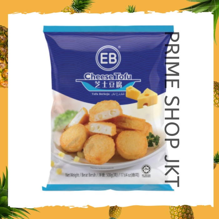 

EB Cheese Tofu Frozen Fish 500gr Tahu Ikan Keju Halal