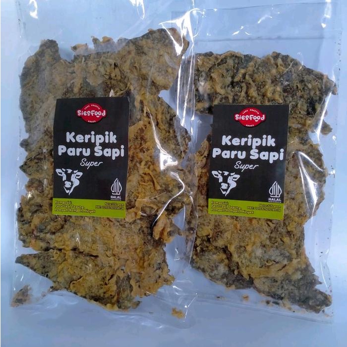 

Paket Keripik Paru Sapi Super 325gr (1 pack keripik paru 200gram + 1 pack keripik paru 125gram)