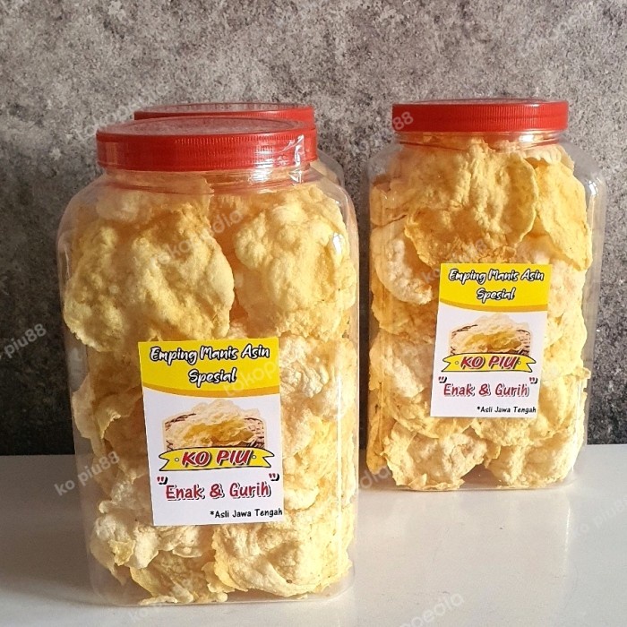 

Emping Manis Asin Goreng Toples 4 Liter