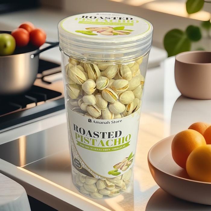 

Kacang Fustuk Pistachio 500 Gram Premium Asin - Cemilan Renyah - Food, Snacks