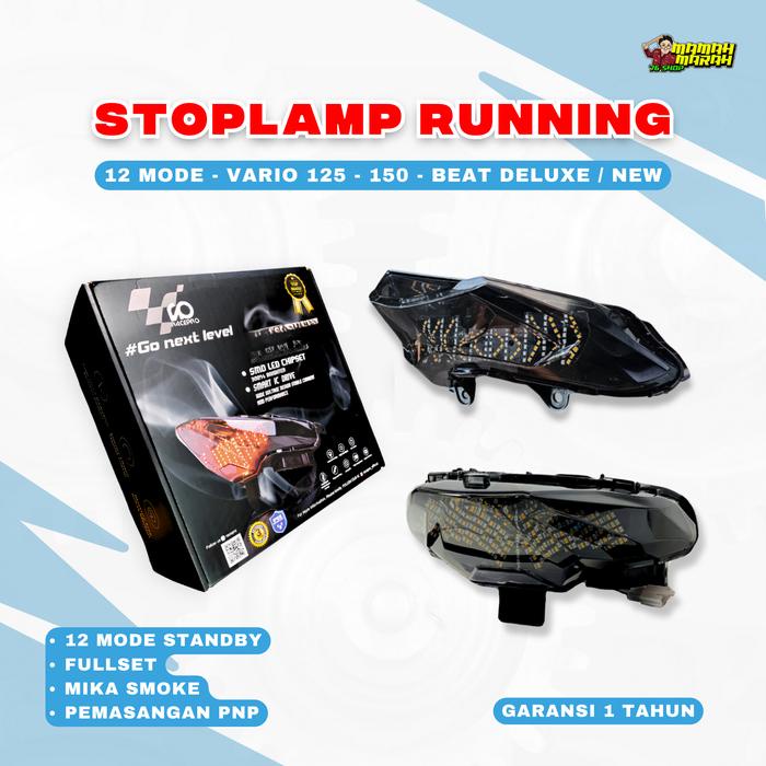 STOPLAMP RUNNING VARIO LED NEW BEAT DELUXE BEAT NEW STOPLAMP LAMPU BELAKANG BEAT VARIO Motorcycle