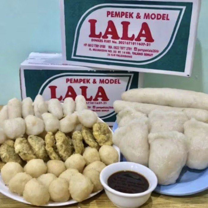 

terbaru !!! pempek lala 26 ilir asli palembang isi 40 pcs ready