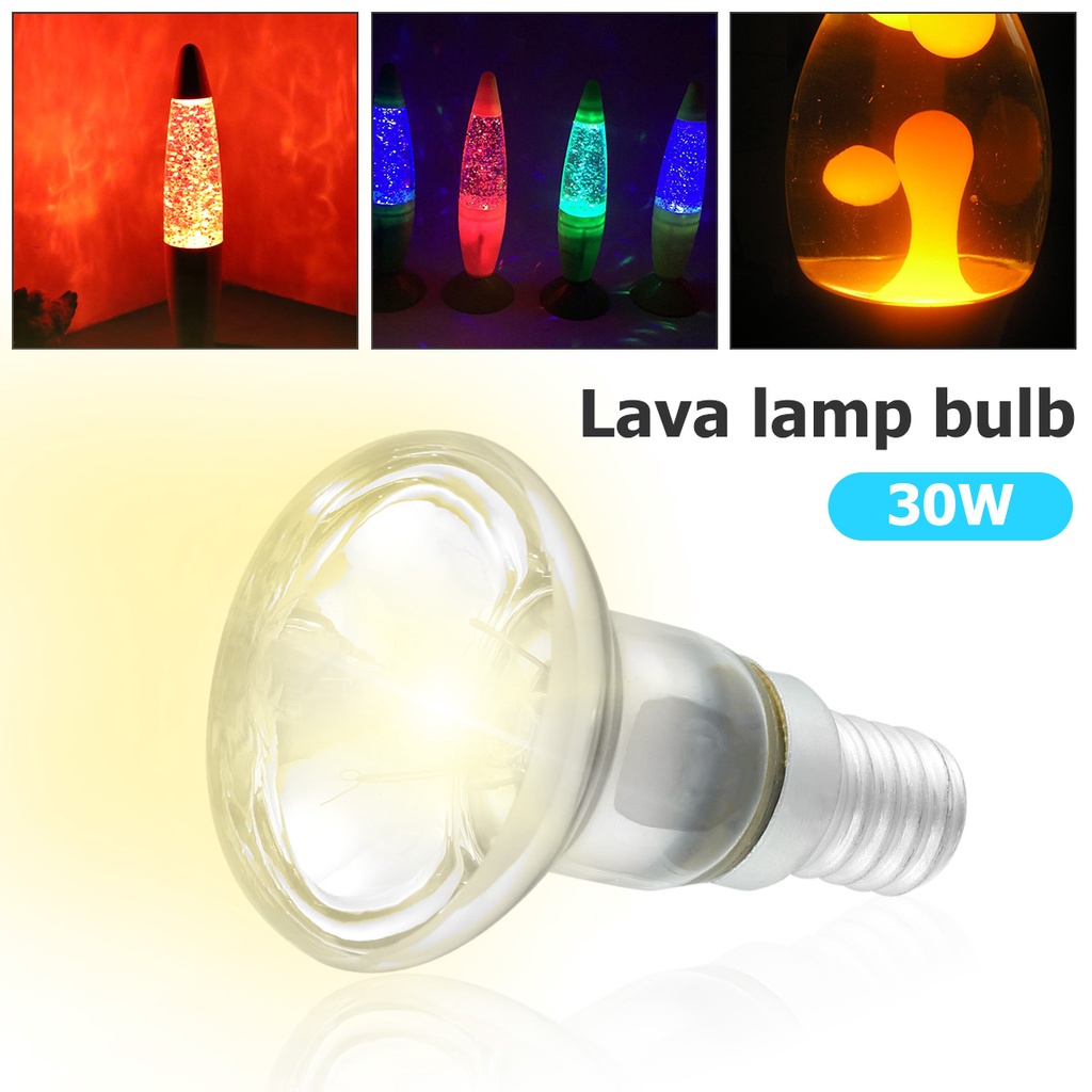 30Watts Lava Lamp Bulbs Reflector Type Bulbs R39 E14 Base Lava Lamp Bulb High Temp Resistant Replace