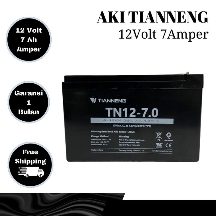 AKI / BATTERY ALAT SEMPROT / SPRAYER HAMA ELEKTRIK NAGOYA VRLA 12V 7AH