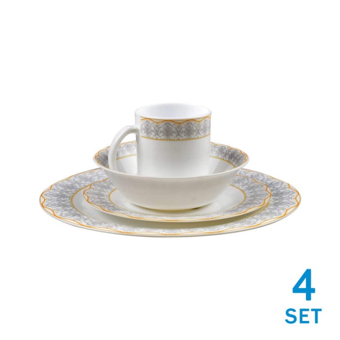 Appetite Dinner Set - Spiera Set Plates (16Pcs) Promo