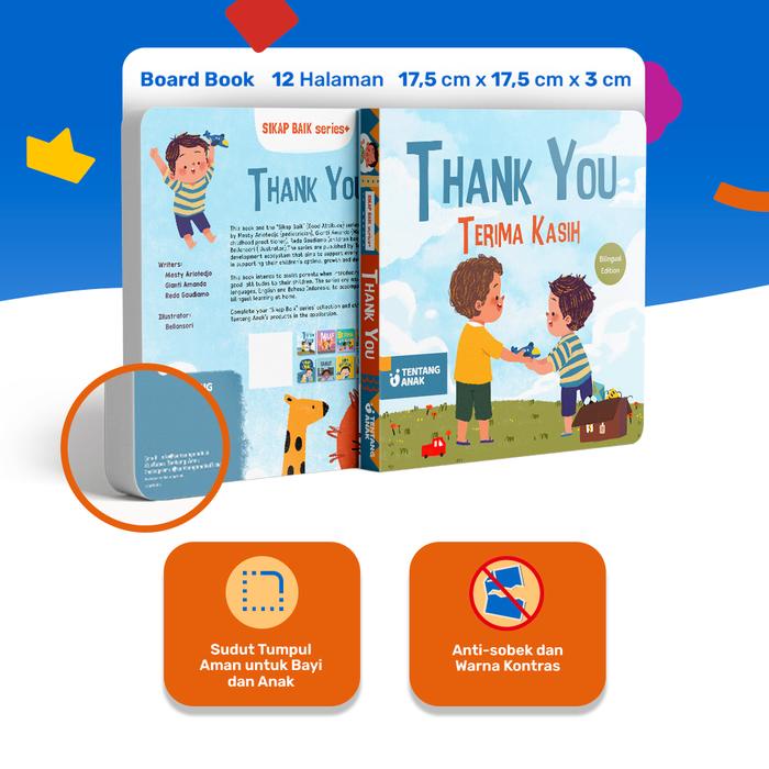

Promo Tentang Anak - Bilingual Boardbook Thank You L Terima Kasih Buku Cerita Anak Bahasa Inggris