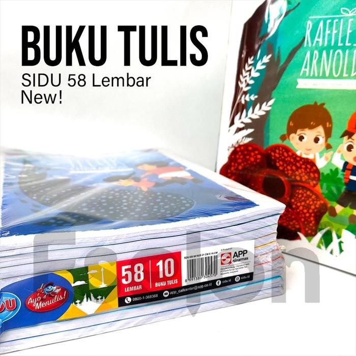 

Promo 10Pcs Buku Tulis Sidu Garis 58Lembar / 1Pack Buku Tulis Sidu 58Lembar Default Berkualitas